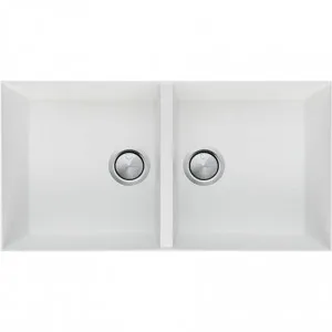 Santorin White Double Bowl Undermount Sink by Santorini, a Kitchen Sinks for sale on Style Sourcebook