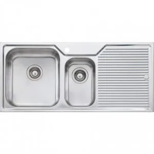 Nu-Petite 1 & 1/2 Bowl Topmount Sink With Drainer by Nu-Petite, a Kitchen Sinks for sale on Style Sourcebook