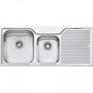 Nu-Petite 1 & 3/4 Bowl Topmount Sink With Drainer by Nu-Petite, a Kitchen Sinks for sale on Style Sourcebook