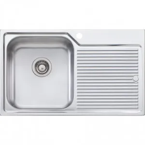Nu-Petite Single Bowl Topmount Sink With Drainer by Nu-Petite, a Kitchen Sinks for sale on Style Sourcebook