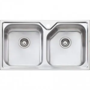 Nu-Petite Double Bowl Topmount Sink by Nu-Petite, a Kitchen Sinks for sale on Style Sourcebook