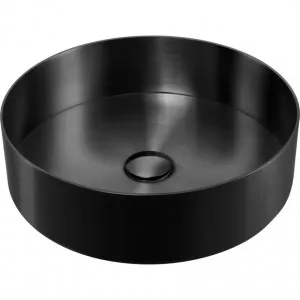 Milan Round Stainless Steel Counter Top Black Basin by Milan, a Basins for sale on Style Sourcebook