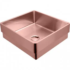 Milan Rectangular Stainless Steel Inset Copper Basin by Milan, a Basins for sale on Style Sourcebook