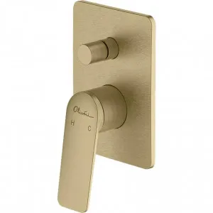Paris Classic Gold Wall Mixer with Diverter by Paris, a Bathroom Taps & Mixers for sale on Style Sourcebook
