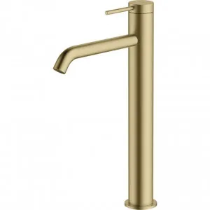 Venice Classic Gold Curved Tower Basin Mixer by Venice, a Bathroom Taps & Mixers for sale on Style Sourcebook