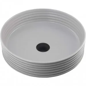Terzofoco Grey Ribbed Short Circular Counter Top Basin by Terzofoco by Oliveri, a Basins for sale on Style Sourcebook