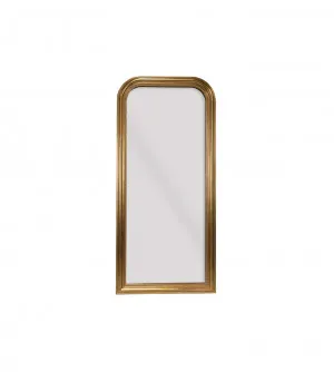Clemence Gold Leaf Floor Mirror 220cm x 100 by Luxe Mirrors, a Mirrors for sale on Style Sourcebook