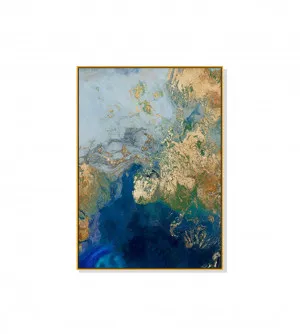 Blue Gold Marble Wall Art Canvas 4 sizes available 70cm x 50cm by Luxe Mirrors, a Artwork & Wall Decor for sale on Style Sourcebook