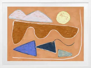 Desert Geo II Framed Art Print by Urban Road, a Prints for sale on Style Sourcebook