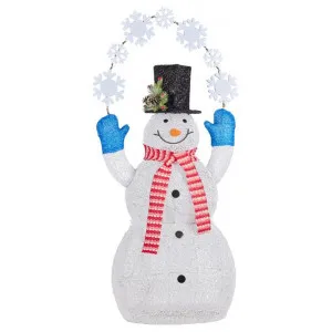 Metsola LED Light Up Outdoor Christmas Snowman Figurine, 120cm by Swishmas, a Statues & Ornaments for sale on Style Sourcebook