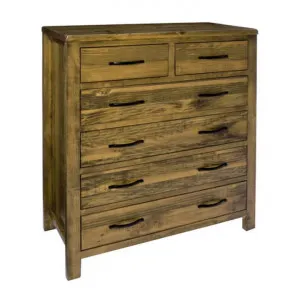 Woodland Pine Timber 6 Drawer Tallboy by Glano, a Dressers & Chests of Drawers for sale on Style Sourcebook