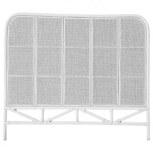 Limbys Rattan Bed Headboard, Queen, White by ETC, a Bed Heads for sale on Style Sourcebook
