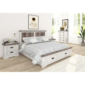 Nantucket Acacia Timber 4 Piece Bedroom Suite with Tallboy, King by Dodicci, a Bedroom Sets & Suites for sale on Style Sourcebook