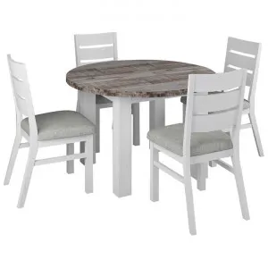 Nordington Acacia Timber 5 Piece Round Dining Table Set, 120cm by Dodicci, a Dining Sets for sale on Style Sourcebook