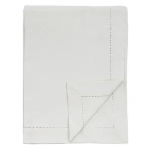 Rhonehouse Organic Cotton Tablecloth, 230x140cm, White by Casa Bella, a Table Cloths & Runners for sale on Style Sourcebook