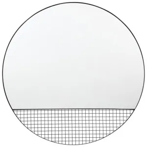 Heamoor Iron Frame Round Wall Mirror, 80cm by Casa Bella, a Mirrors for sale on Style Sourcebook