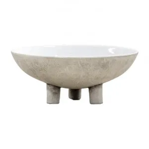 Himeji Ceramic Footed Bowl, Small by Casa Bella, a Decorative Plates & Bowls for sale on Style Sourcebook