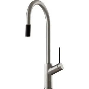Vilo Sink Mixer With Pull-Out Brushed 4Star | Made From Brass In Chrome Finish By Oliveri by Oliveri, a Kitchen Taps & Mixers for sale on Style Sourcebook