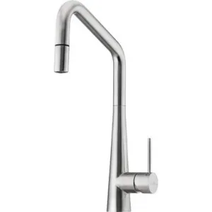 Essente Square Gooseneck Pull-Out Sink Mixer 4Star | Made From Stainless Steel By Oliveri by Oliveri, a Kitchen Taps & Mixers for sale on Style Sourcebook