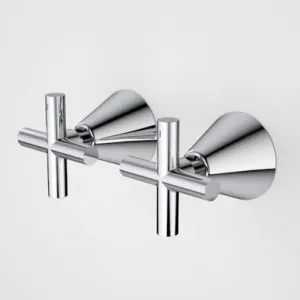 Classic Cross Wall Top Assembly (Pair) | Made From Metal In Chrome Finish By Caroma by Caroma, a Kitchen Taps & Mixers for sale on Style Sourcebook