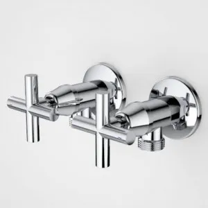 Classic Cross Washing Machine Set (Pair) | Made From Metal In Chrome Finish By Caroma by Caroma, a Laundry Taps for sale on Style Sourcebook