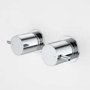 Luna Lever Wall Handle Set (Pair) | Made From Brass In Chrome Finish By Caroma by Caroma, a Bathroom Taps & Mixers for sale on Style Sourcebook