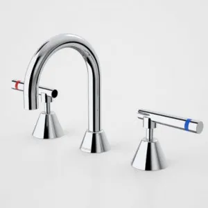 Elegance Lever Care Basin Set Warm/Cold 5Star | Made From Brass In Chrome Finish By Caroma by Caroma, a Bathroom Taps & Mixers for sale on Style Sourcebook