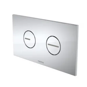 Invisi Series Ii® Round Dual Flush Plate & Buttons Satin | Made From Plastic In Chrome Finish By Caroma by Caroma, a Toilets & Bidets for sale on Style Sourcebook