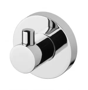 Radii Robe Hook With Round Plate Chrome In Chrome Finish By Phoenix by PHOENIX, a Shelves & Hooks for sale on Style Sourcebook