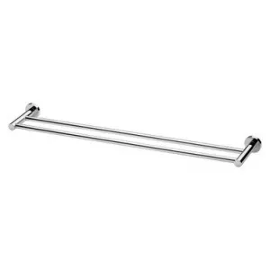 Radii Towel Rail Double 800mm Round Plate Chrome In Chrome Finish By Phoenix by PHOENIX, a Towel Rails for sale on Style Sourcebook