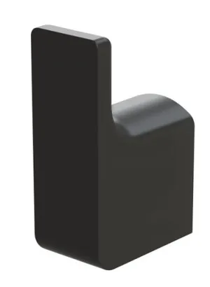 Gloss Robe Hook | Made From Brass In Matte Black By Phoenix by PHOENIX, a Shelves & Hooks for sale on Style Sourcebook