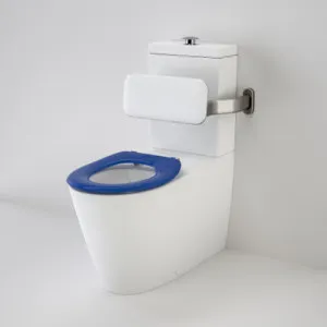 Care 800 Cleanflush® Wall Faced Close Coupled Easy Height Suite With Backrest & Caravelle Care Single Flap Sorrento Blue By Caroma by Caroma, a Toilets & Bidets for sale on Style Sourcebook