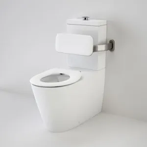 Care 800 Cleanflush® Wall Faced Close Coupled Easy Height Suite With Backrest & Caravelle Care Single Flap Seat In White By Caroma by Caroma, a Toilets & Bidets for sale on Style Sourcebook