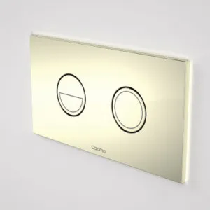 Invisi Series Ii® Round Dual Flush Plate & Buttons (Metal) In Gold By Caroma by Caroma, a Toilets & Bidets for sale on Style Sourcebook