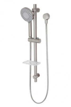 Vivid Hand Shower On Rail 5Star | Made From Brass In Brushed Nickel By Phoenix by PHOENIX, a Showers for sale on Style Sourcebook