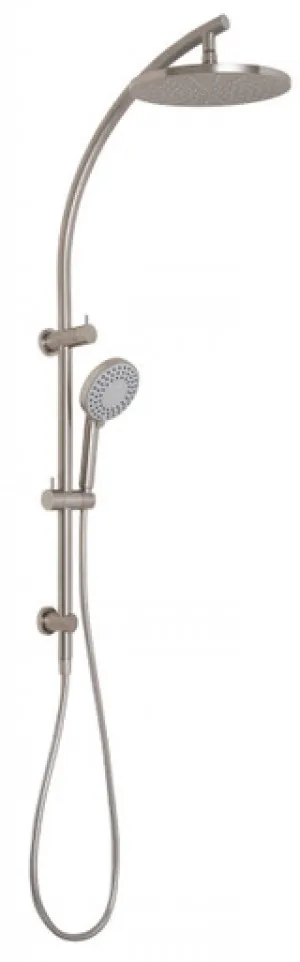 Vivid Twin Rail Shower 5Star | Made From Brass In Brushed Nickel By Phoenix by PHOENIX, a Showers for sale on Style Sourcebook