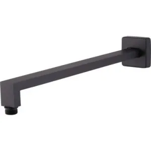 Monaco Wall Square Mounted Shower Arm 380mm Matte | Made From Brass In Black By Oliveri by Oliveri, a Showers for sale on Style Sourcebook