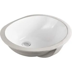 Oslo Undermount Oval Basin | Made From Vitreous China In White | 8.5L By Oliveri by Oliveri, a Basins for sale on Style Sourcebook