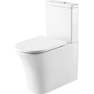 Dublin Concave Rimless Back-To-Wall Toilet Suite 4Star | Made From Rubber In White By Oliveri by Oliveri, a Toilets & Bidets for sale on Style Sourcebook