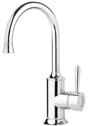 Nostalgia Sink Mixer 160mm Gooseneck 4Star | Made From Brass In Chrome Finish By Phoenix by PHOENIX, a Kitchen Taps & Mixers for sale on Style Sourcebook