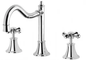 Nostalgia Basin Set Shepherds Crook 5Star | Made From Brass In Chrome Finish By Phoenix by PHOENIX, a Bathroom Taps & Mixers for sale on Style Sourcebook