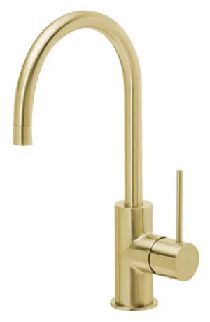 Vivid Slimline Sink Mixer (160mm Gooseneck Spout) 4Star | Made From Brass In Gold By Phoenix by PHOENIX, a Kitchen Taps & Mixers for sale on Style Sourcebook