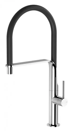 Vido Sink Mixer (Black Flexible Hose) 5Star | Made From Brass In Chrome Finish/Black By Phoenix by PHOENIX, a Kitchen Taps & Mixers for sale on Style Sourcebook