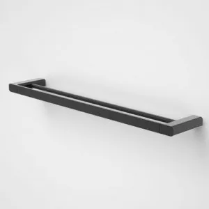 Luna Double Towel Rail 630mm | Made From Brass In Black By Caroma by Caroma, a Towel Rails for sale on Style Sourcebook