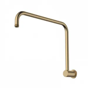 Urbane II Wall Upswept Shower Arm 400mm Brushed | Made From Brass/Brushed Brass By Caroma by Caroma, a Showers for sale on Style Sourcebook