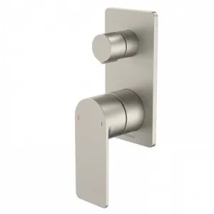 Urbane II Bath/Shower Mixer With Diverter Rectangular Cover Plate Sales Kit | Made From Brass In Brushed Nickel By Caroma by Caroma, a Bathroom Taps & Mixers for sale on Style Sourcebook