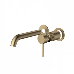 Liano II Wall Basin/Bath Trim Kit 2 X Round Cover Plates 175mm Brushed | Made From Brass/Brushed Brass By Caroma by Caroma, a Bathroom Taps & Mixers for sale on Style Sourcebook