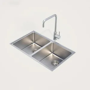 Sink Compass Over Or U/Mount Alfresco Dbl Bwl S/S | Made From Stainless Steel By Caroma by Caroma, a Kitchen Sinks for sale on Style Sourcebook