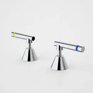 Elegance Lever Care Basin Top Assemblies - Warm/Cold | Made From Brass In Chrome Finish By Caroma by Caroma, a Bathroom Taps & Mixers for sale on Style Sourcebook