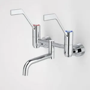 G Series+ Underslung Exposed Wall Sink Set (160mm Outlet + 150mm Handles) | Made From Brass In Chrome Finish By Caroma by Caroma, a Kitchen Taps & Mixers for sale on Style Sourcebook